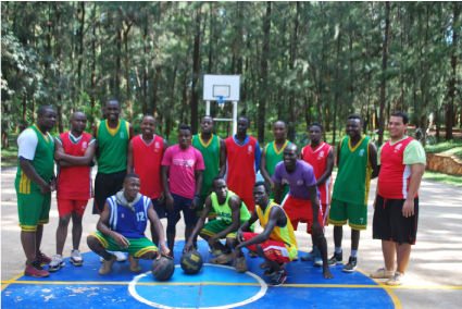 Student Sports Basket Ball Team Line-Up